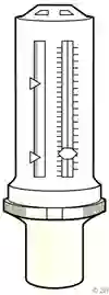 PEF-mätare som används för att mäta maximal utandningshastighet