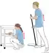 Arbetsställning vid städning