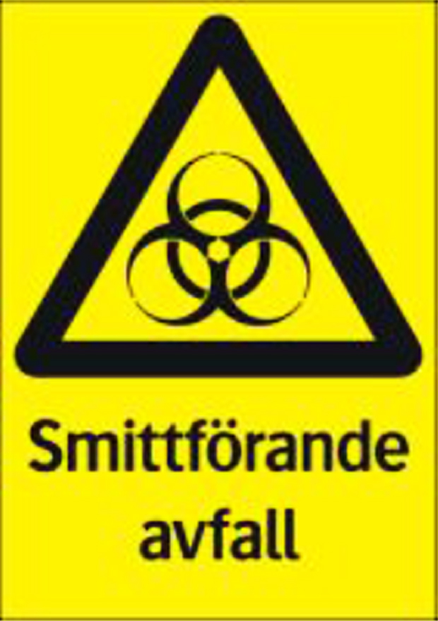 Bild som visar varningsskylt