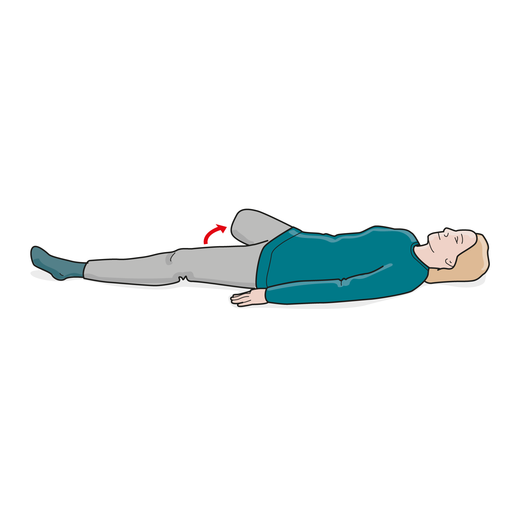 Träning efter lårbensamputation.