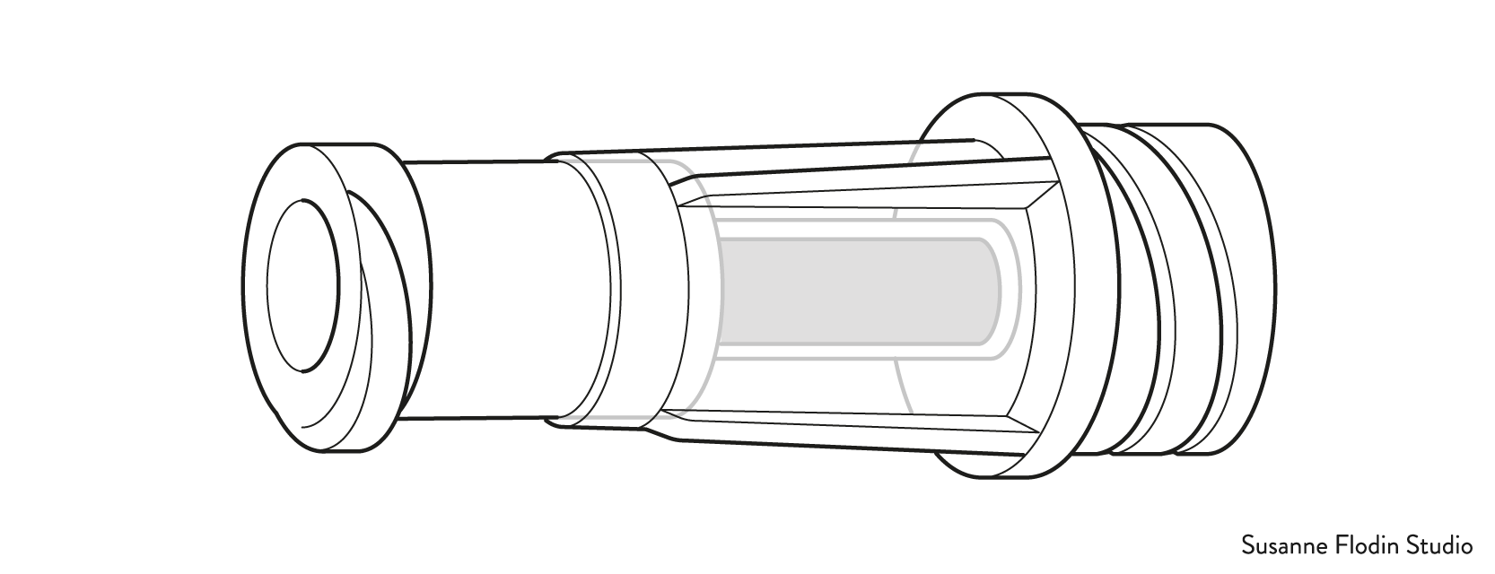 Illustration av envägsventil