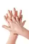 Bild som visar handdesinfektion