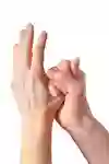   Bild som visar handdesinfektion