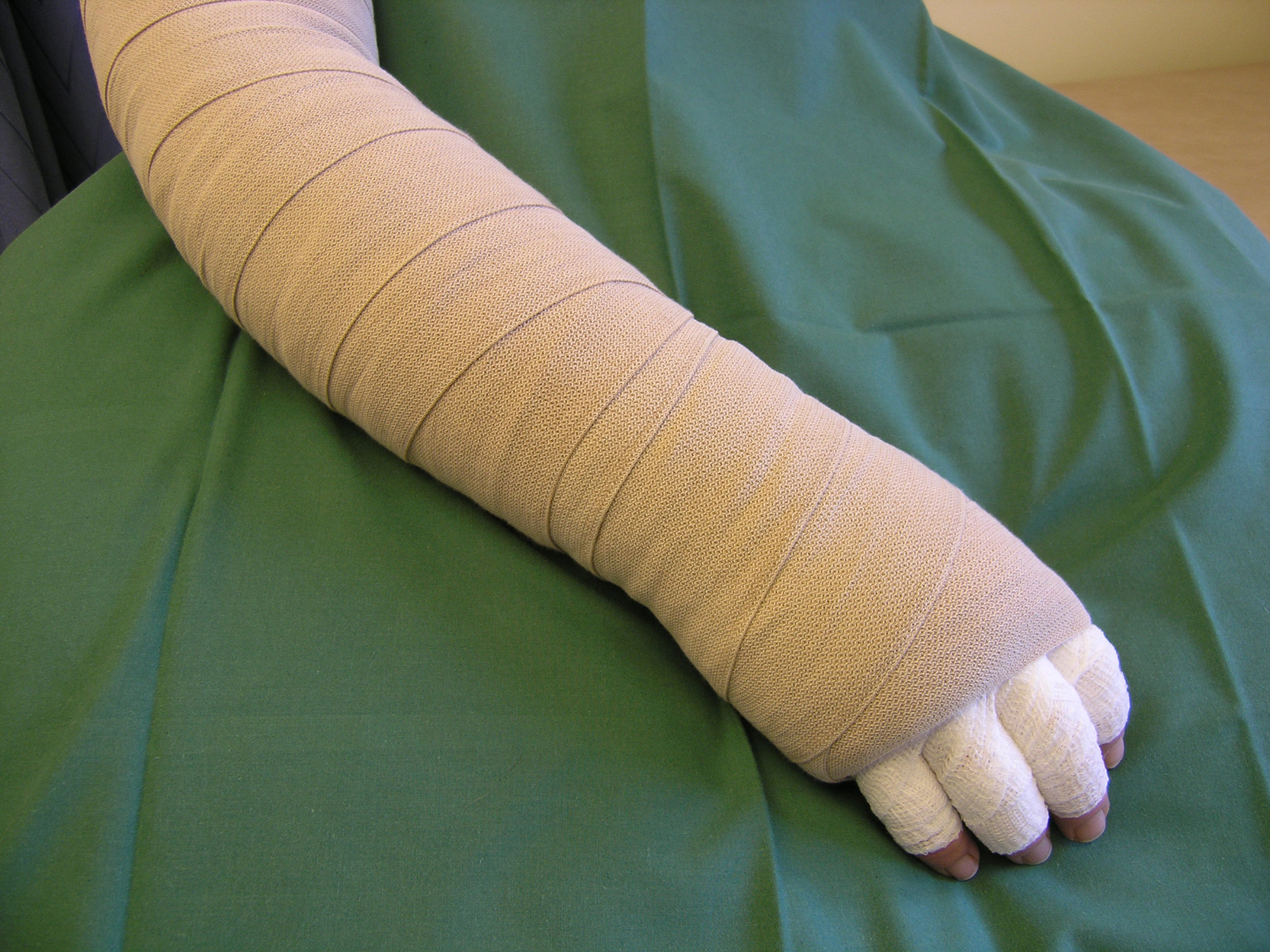 Bild som visar bandagering under intensivbehandling