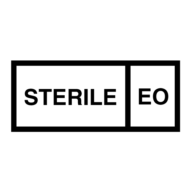Bild som visar symbol Sterilisering med etylenoxid