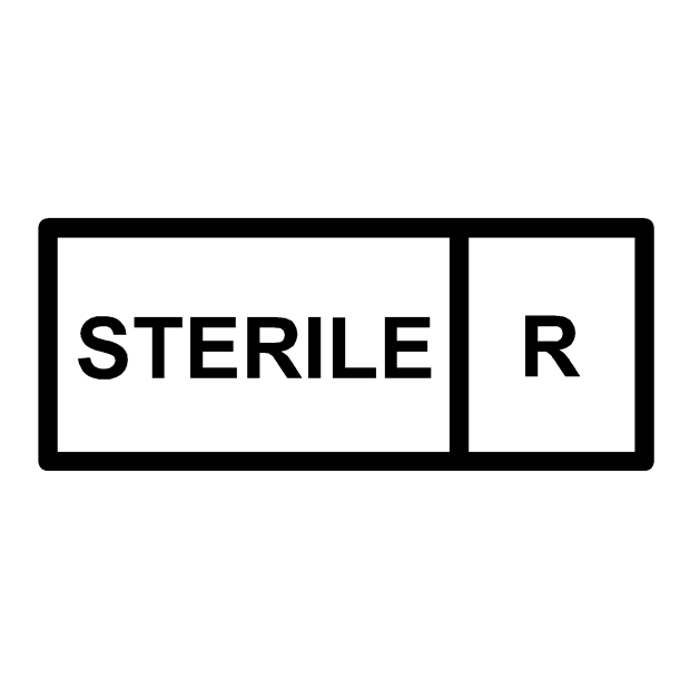 Bild som visar symbol Sterilisering med strålning