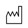 Bild som visar symbol "Tillverkningsdatum". Datum anges i år och månad